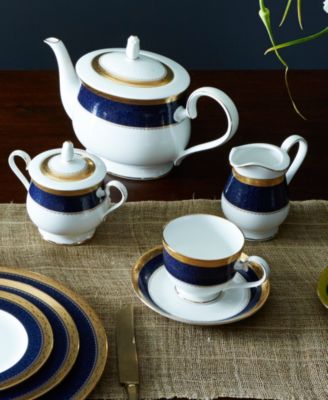 Odessa Cobalt Gold Sugar & Creamer Set