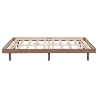 Full Size Wood Floating Platform Design Bed Frame