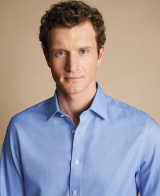 Men's Slim-Fit Non-Iron Royal Oxford Dress Shirt