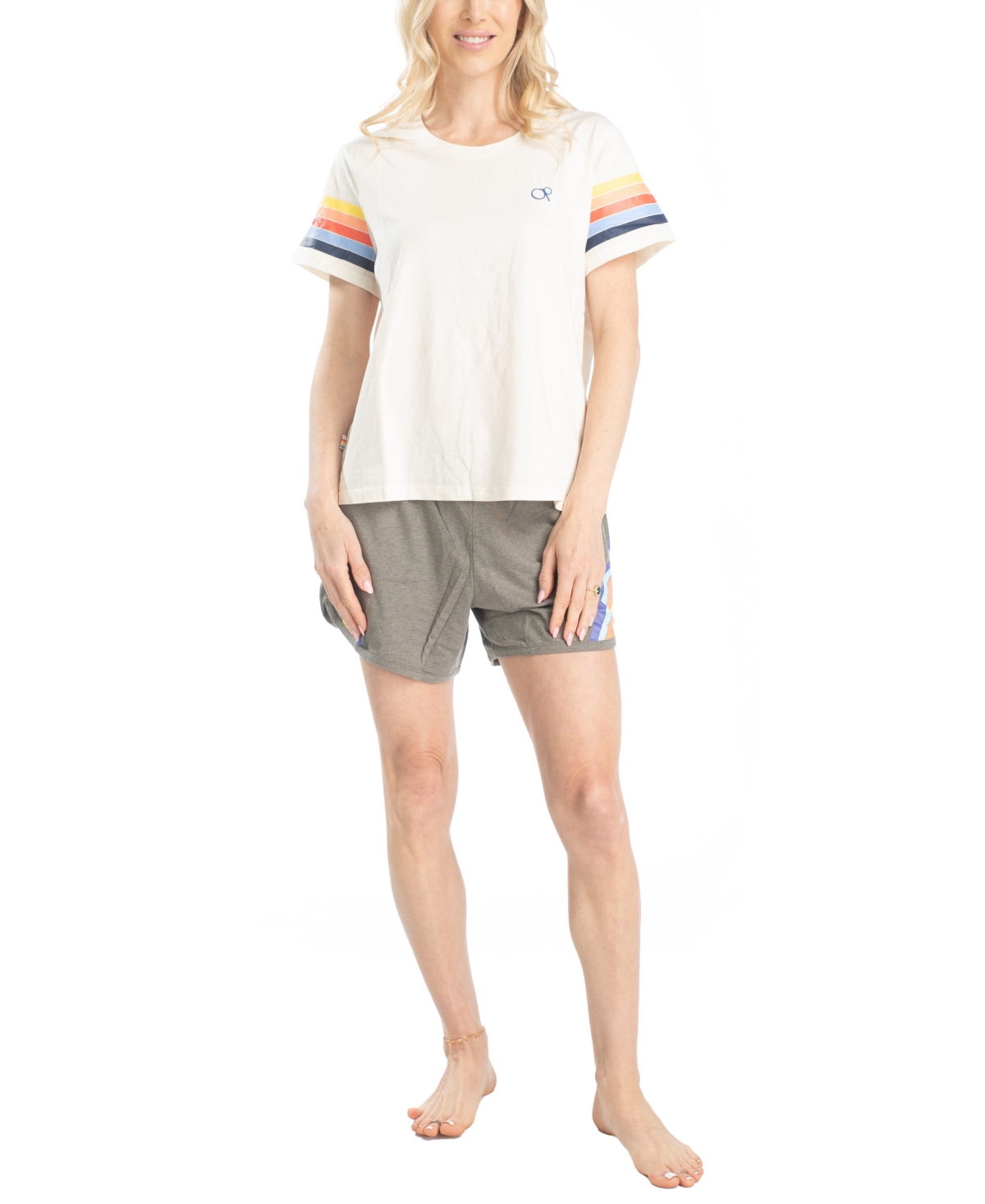 OCEAN PACIFIC WOMEN'S DAY BREAKERS T-SHIRT/SHORT SET 