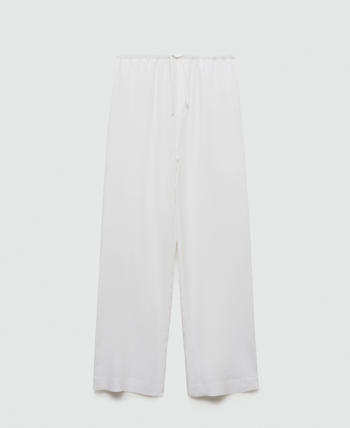 Mango Women's 100% Linen Straight Pants