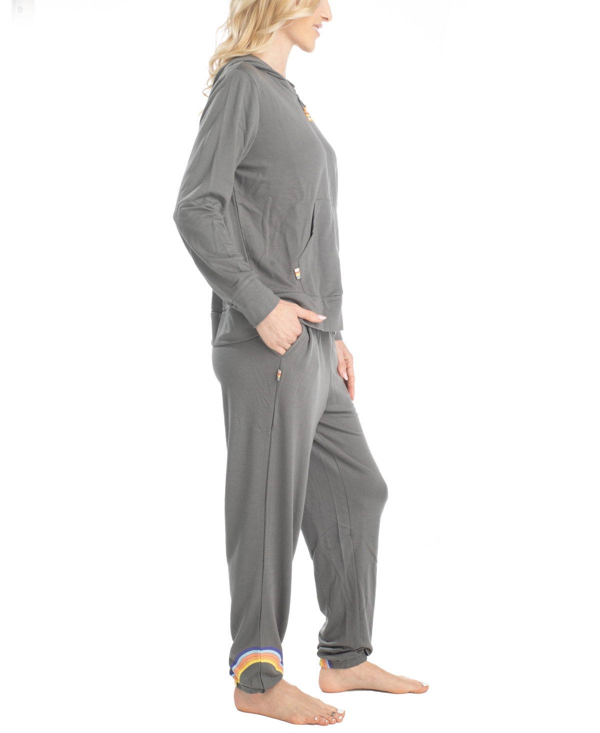 OCEAN PACIFIC WOMEN'S DAY BREAKERS HOODIE PJ SET 