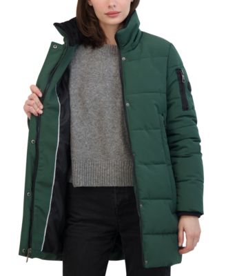 Women's Faux-Fur-Trim Hooded Puffer Coat