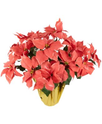 Dark Pink Artificial Christmas Poinsettia 27.5"