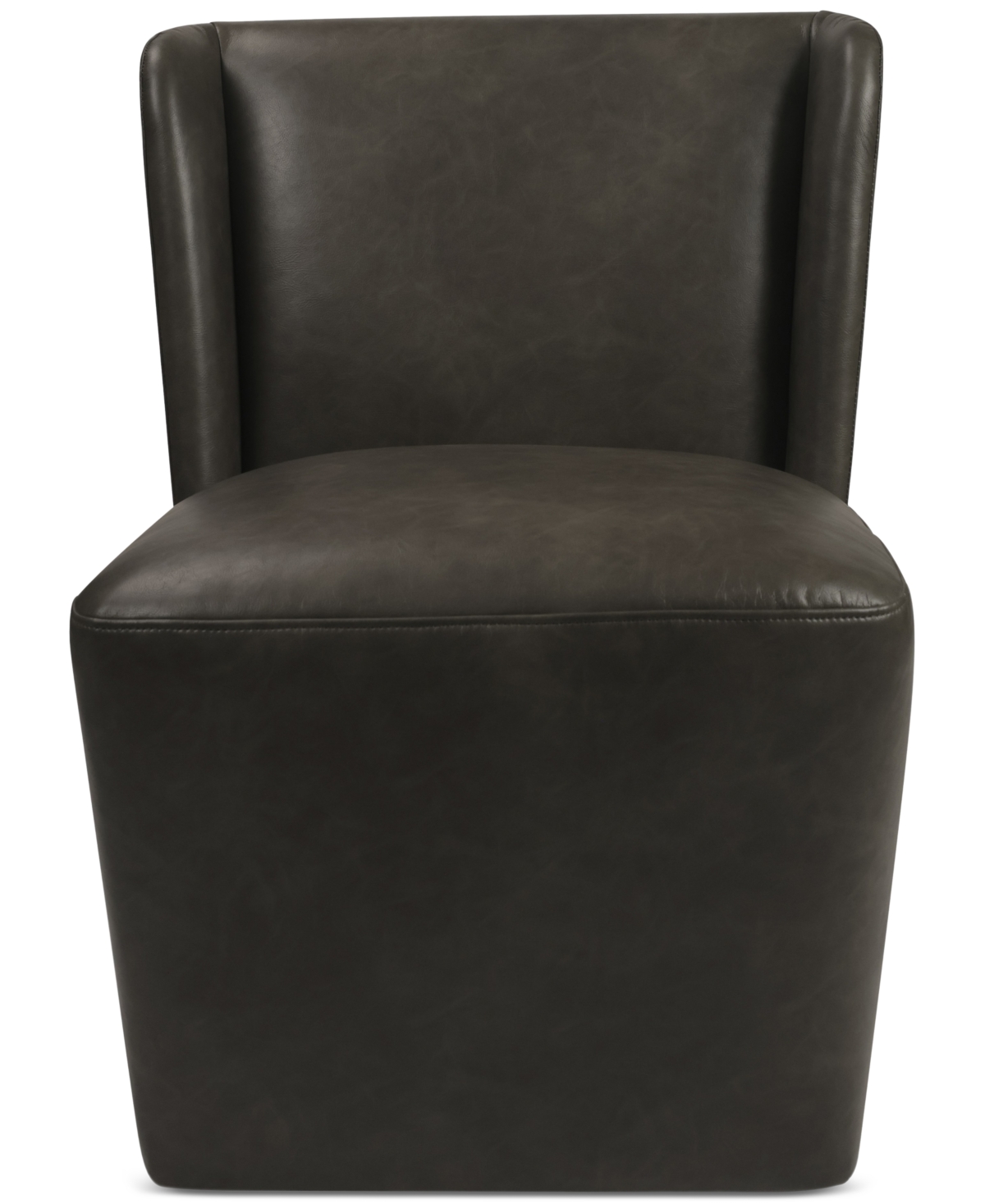 Macy's Seham Faux Leather Dining Chair, Created For  In Slate