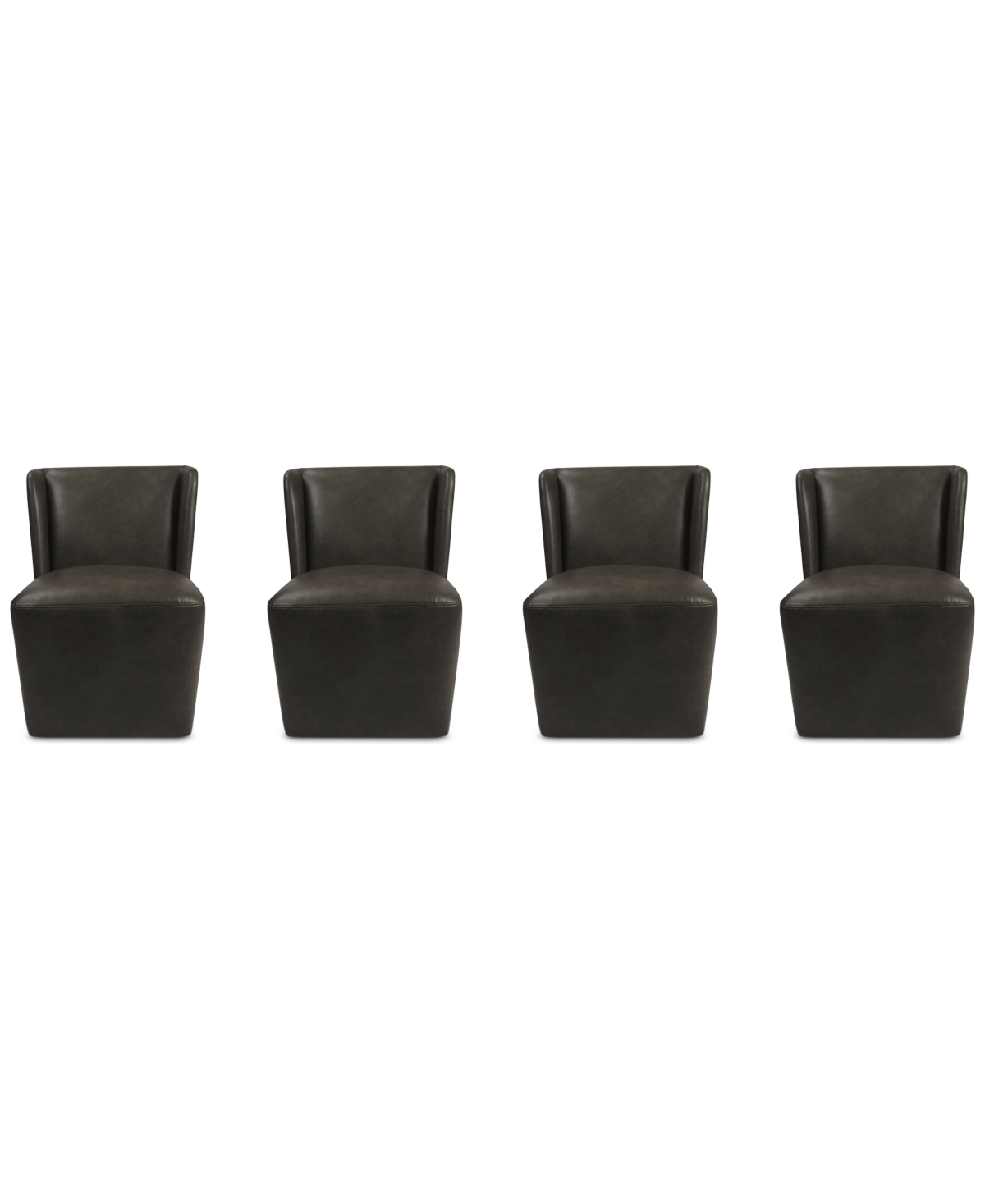 MACY'S SEHAM 4-PC. FAUX LEATHER DINING CHAIR SET, CREATED FOR MACY'S 