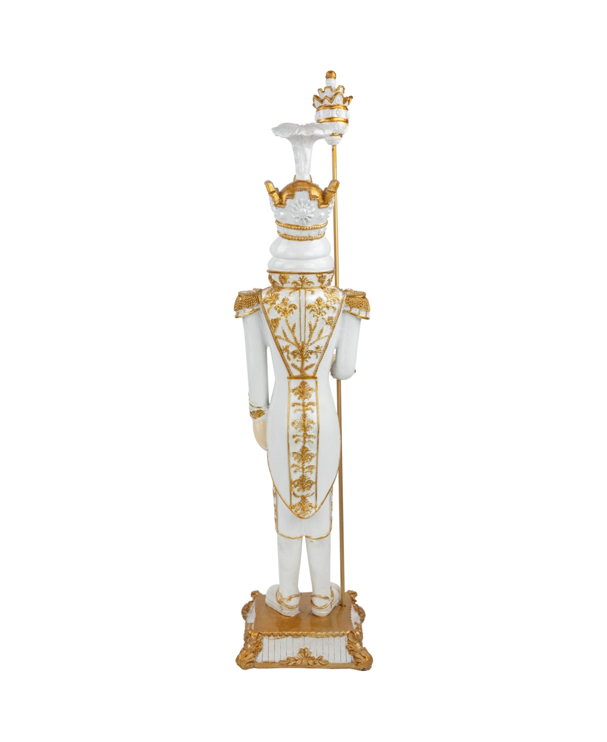 Northlight Blue And Red Standing Christmas Nutcracker Soldier Holding A Sceptor 25.75" In Blue