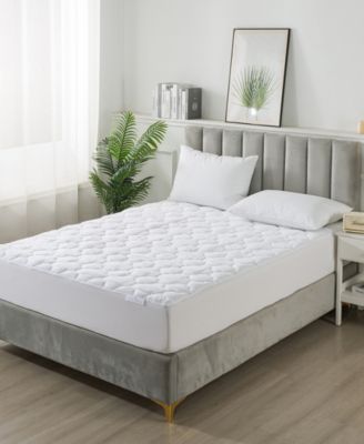 300 Thread Count Cotton Waterproof Stain Resistant Mattress Pad, Queen