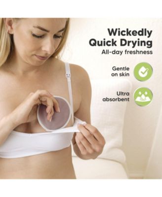 14pk Soothe Reusable Nursing Pads for Breastfeeding, 4-Layers Organic Breast Pads, Washable Nipple Pads