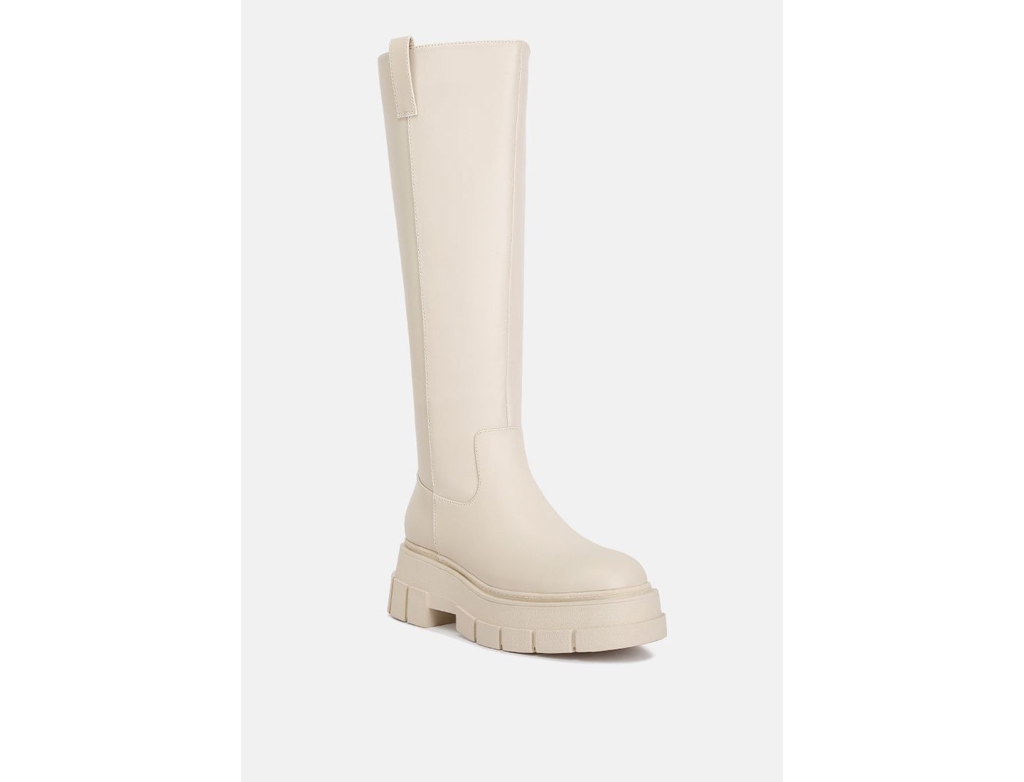 Женские ботинки London Rag Blume Faux Leather Chunky Platform Knee Length, цвет: Бежевый / Хаки — фото 1