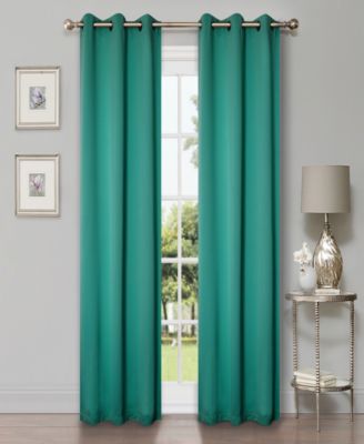 Photo 1 of Superior Solid Classic Modern Wrinkle Resistant Room Darkening 2-Piece Curtain Set with Grommet Header Top, 42" X 96"