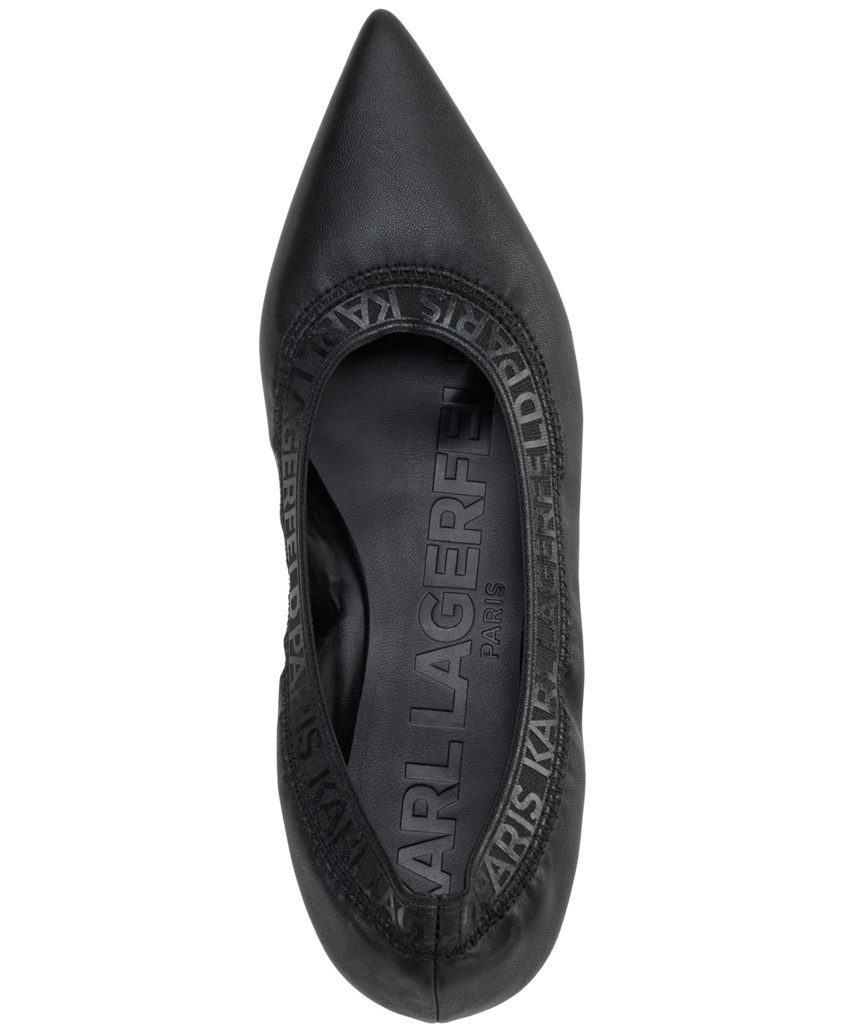 Karl Lagerfeld Women's Vinette Pointed-toe Ballet Flats In Dusty Nude
