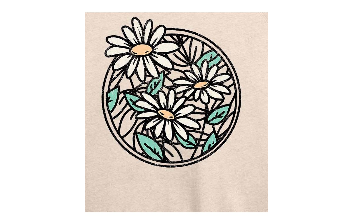 Hybrid Apparel Wildflower Circle Plus Size Graphic Pullover