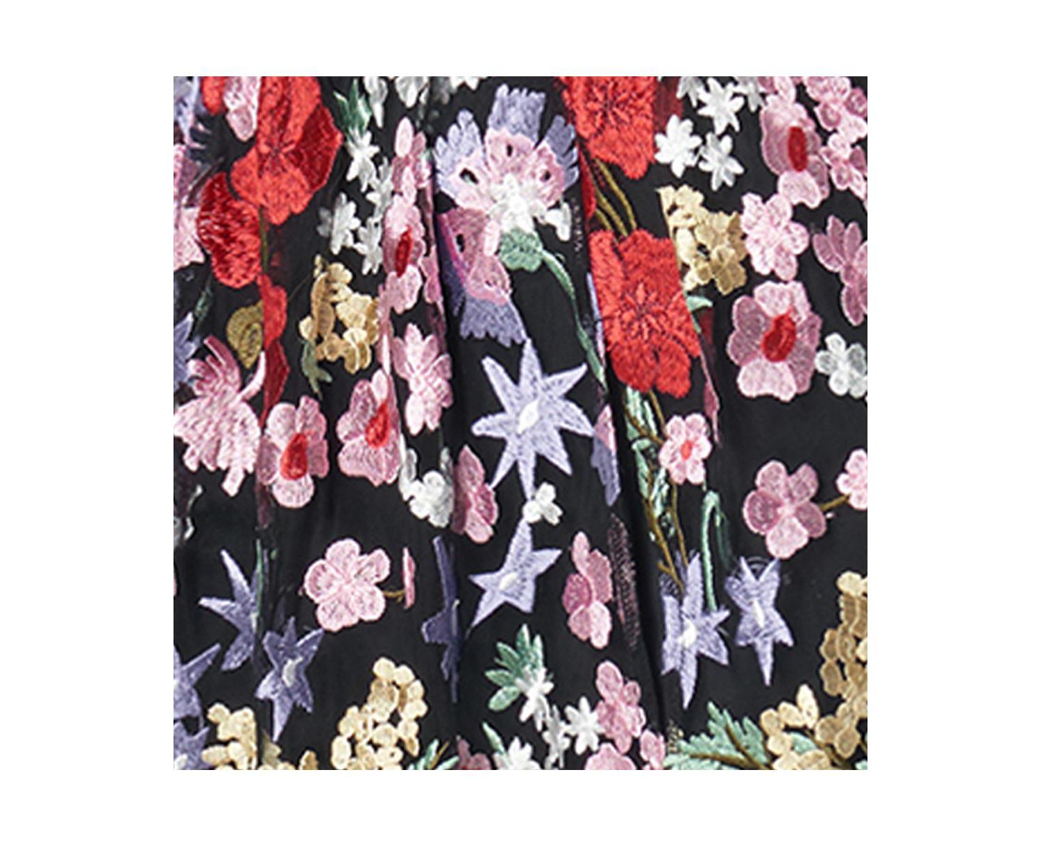 Women's Floral Embroidered Two Piece Set