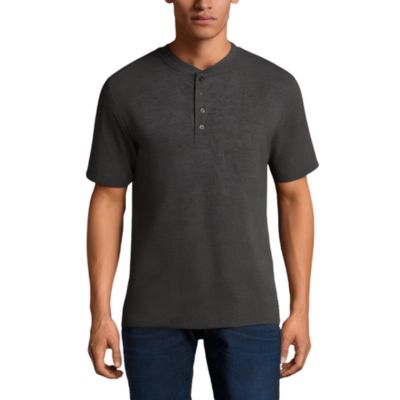 Big & Tall Shrink-Less Lightweight Henley T-Shirt