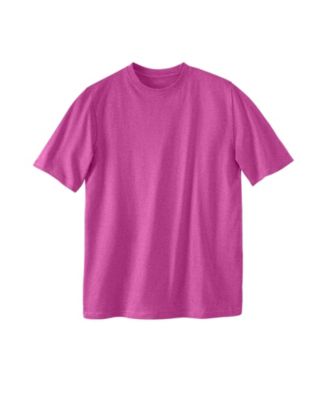 Men's Big and Tall Shrink-Less Lightweight Crewneck T-Shirt