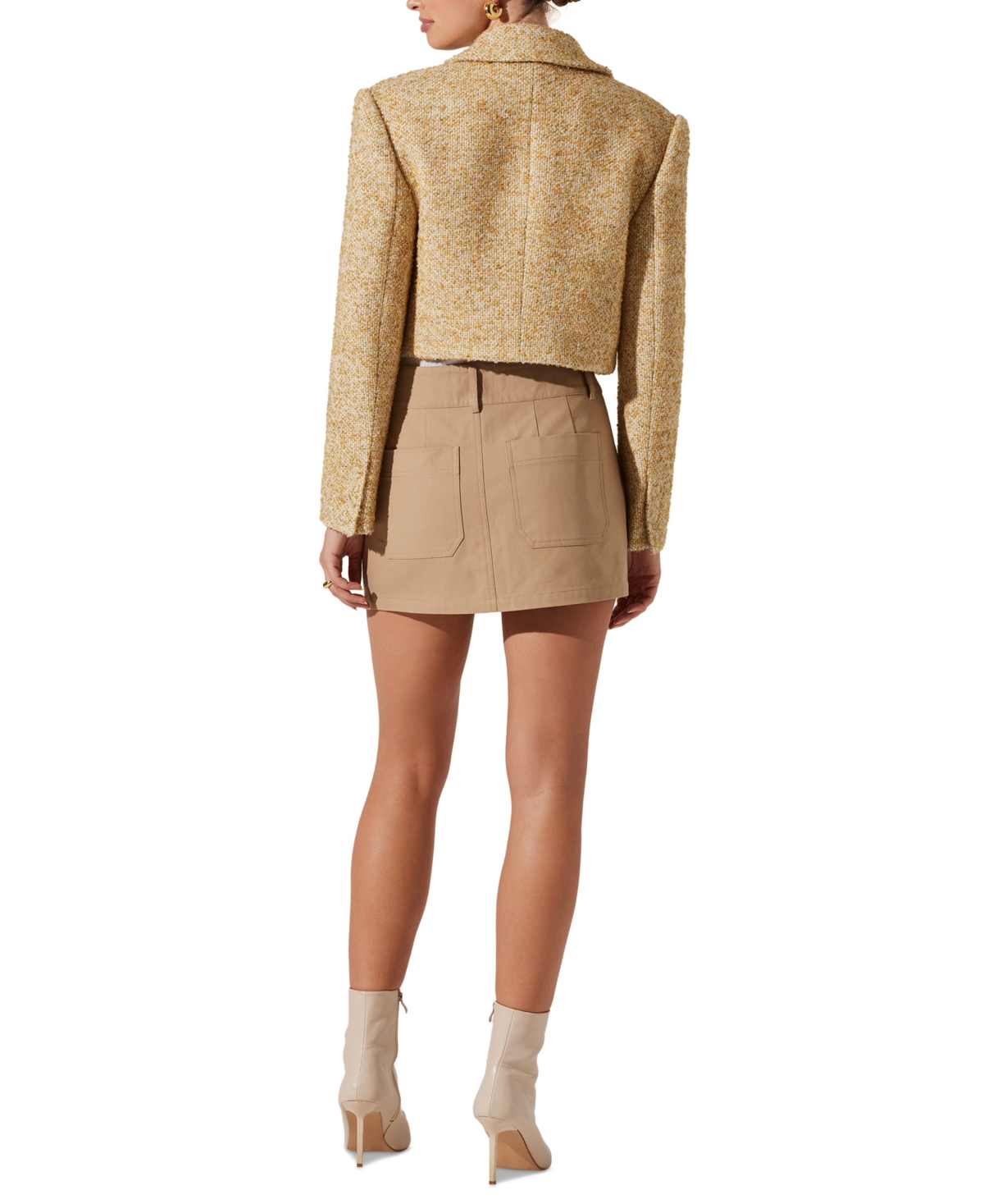 Astr the Label Women's Lindsay Cropped Zip-Front Jacket