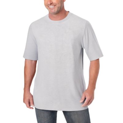 Men's Big and Tall Shrink-Less Lightweight Crewneck T-Shirt
