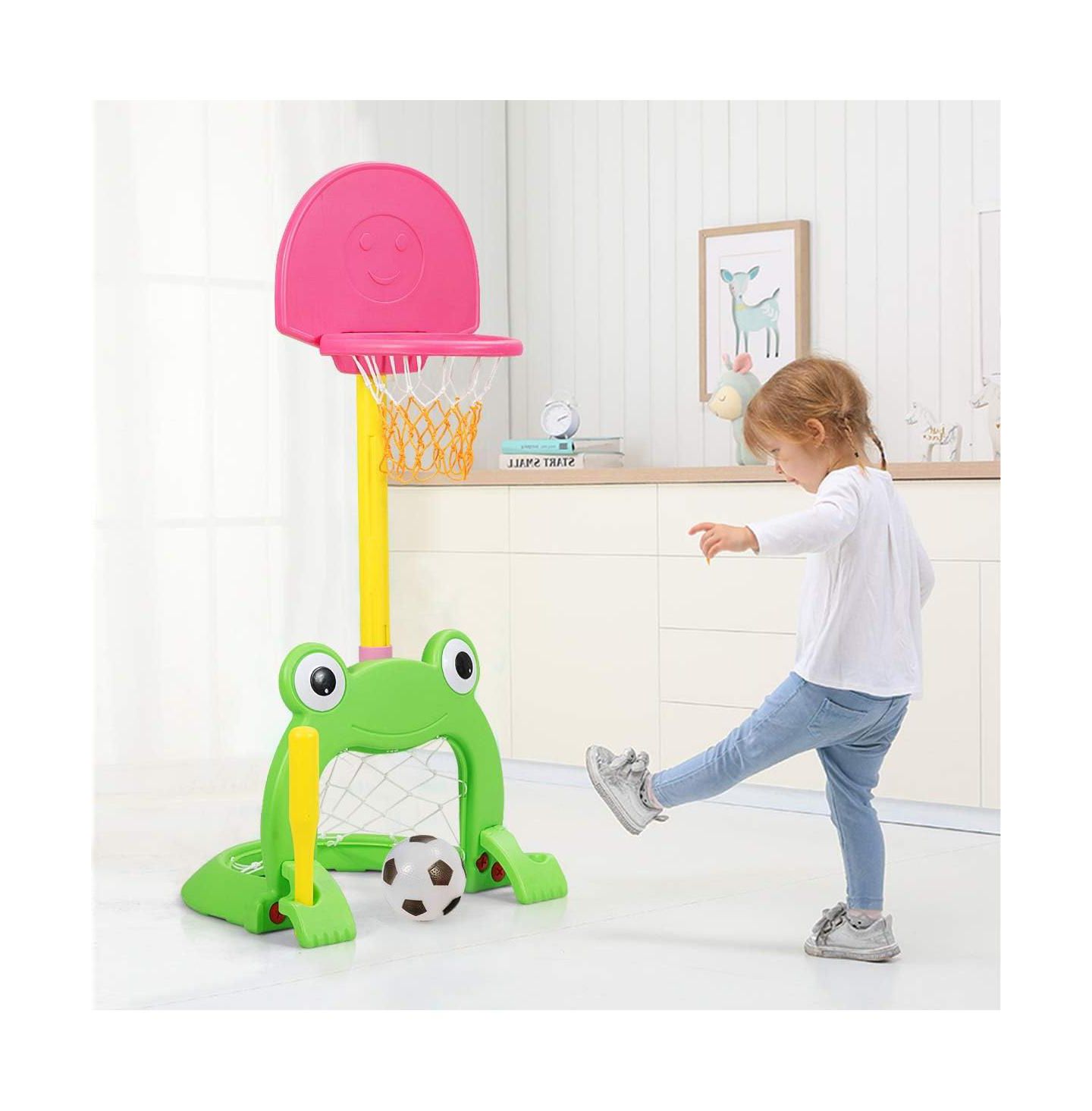 Детские игрушки SUGIFT 3-in-1 Kids Basketball Hoop Set Stand — фото 9