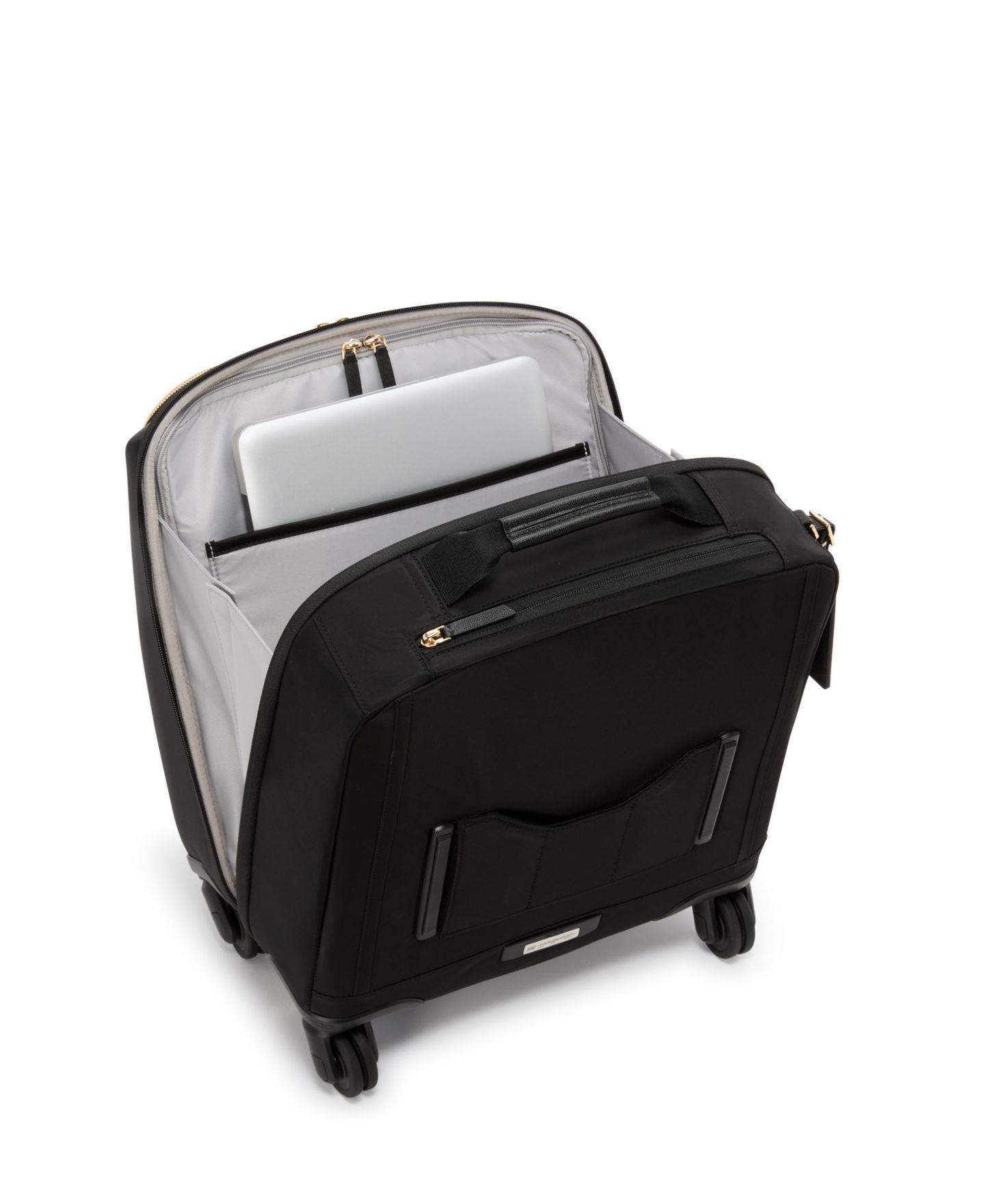 Чемодан TUMI Voyageur Leger Compact Carry-On, цвет: Чёрный / Золотой — фото 3