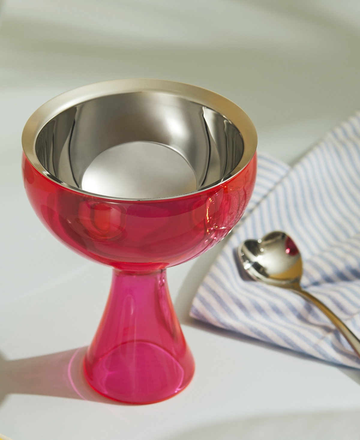 Shop Alessi 1 Cup Ice Cream Bowl Spoon By Miriam Mirri In Pink
