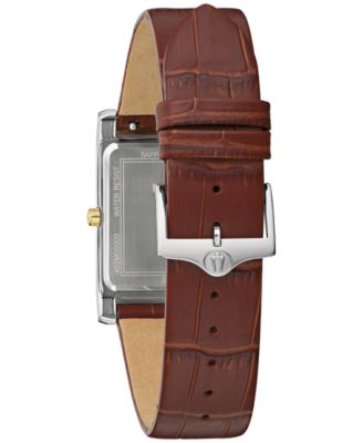 Men's Sutton Brown Leather Strap Watch 29mm