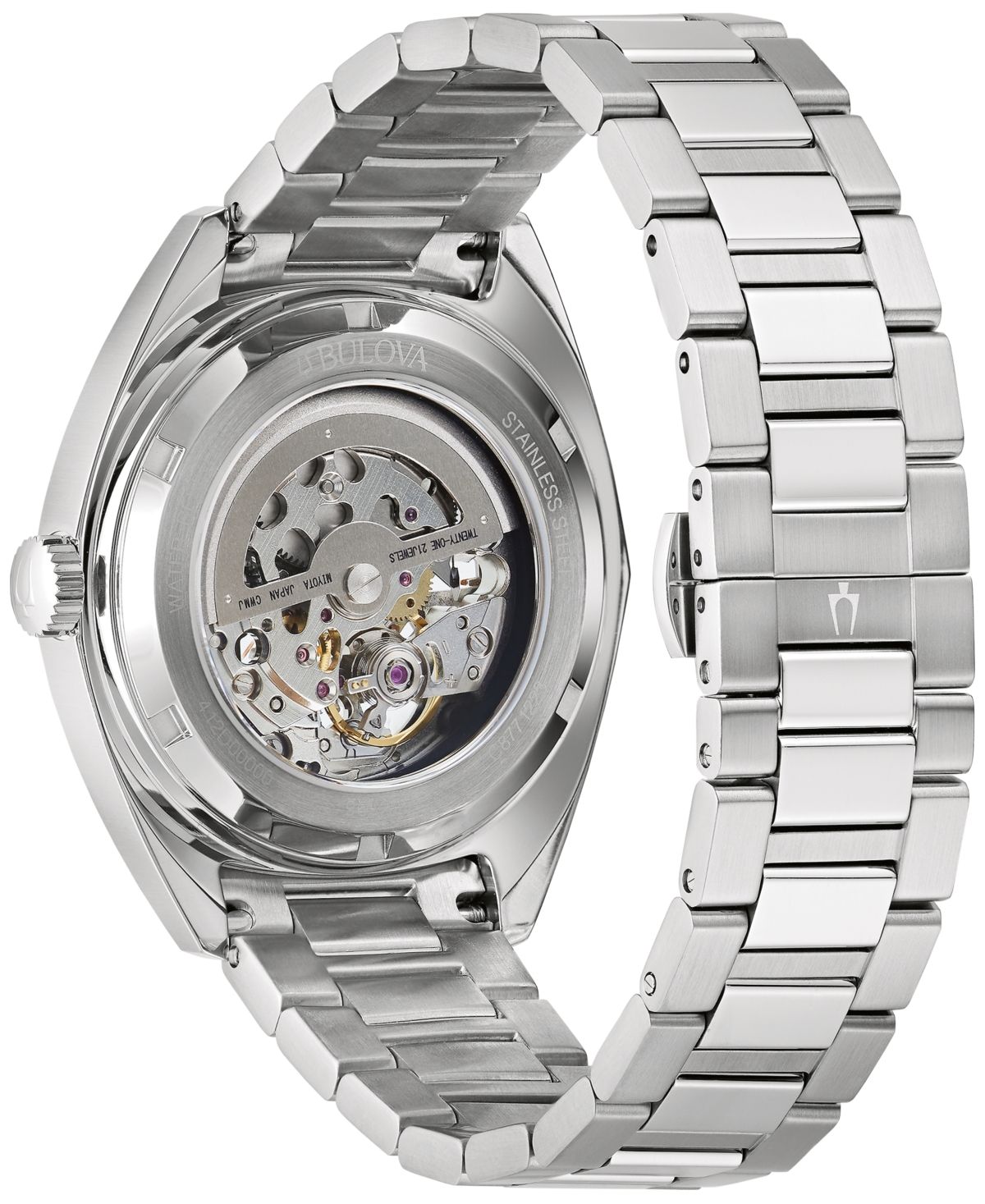 Shop Bulova Men's Automatic Surveyor Stainless Steel Bracelet Watch 41mm In No Color