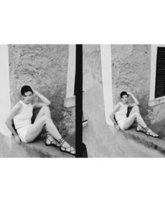 Women's Metallic Snake Sandals