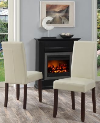 Avery Faux Leather Parson Chairs, Quick Ship (Set of 2)