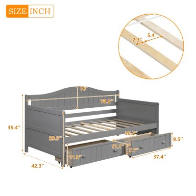 Streamdale Multifunctional Twin Daybed with Drawers