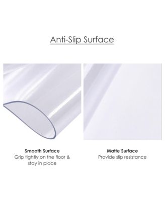 Clear Office Chair Mat for Hardwood 48" x 36" Rectangle PVC Floor Protector for Rolling Desk Chairs 1/16" Thickness