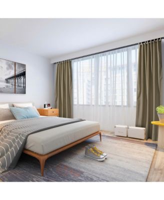 54"x96" Outdoor Curtain Panel Tab Top Drape UV30+ Pergola Porch Garden 4 Pack