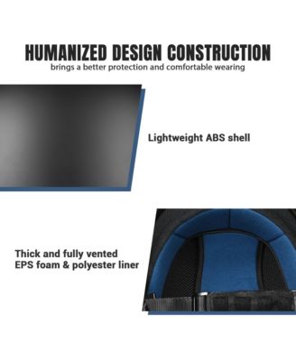 Half Face Motorcycle Helmet Sun Visor DOT Approved Bike Chopper Matte Black