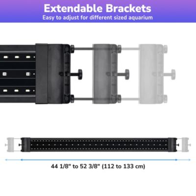LED Aquarium Light 30–38 Inch with APP WiFi Control, Full Spectrum, Timer, Extendable Brackets for Freshwater Plant Tanks