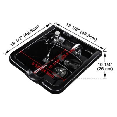 Shampoo Bowl Beauty Salon Sink Bowl Barber Shop Mounting Ability