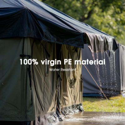 16x20 Ft 14 Mil Poly Tarp Protective Cover Tarpaulin Heavy Duty UV Resistant