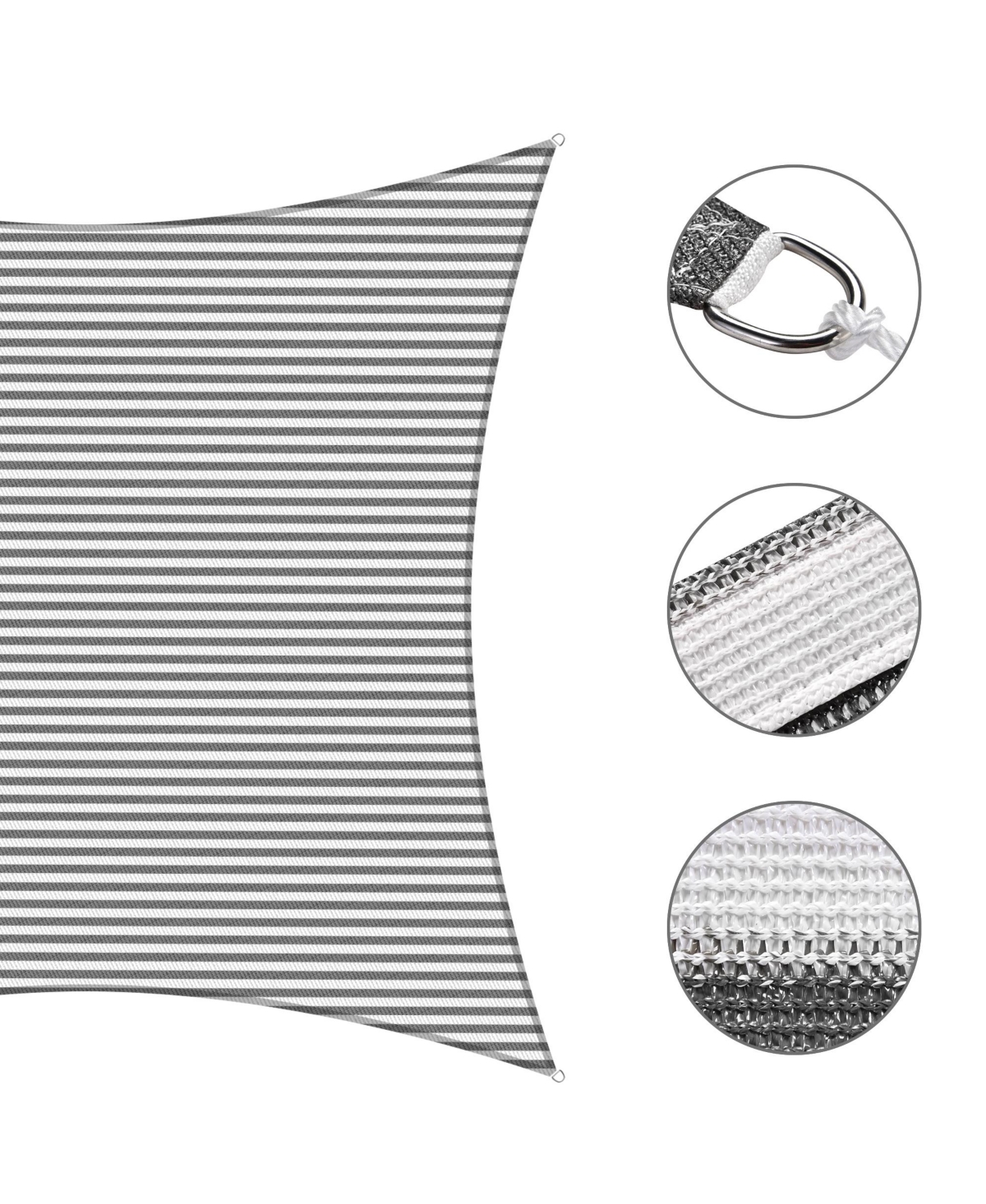 Yescom 23x20 Ft 95% Uv Block Hdpe Rectangle Sun Shade Sail Canopy Outdoor Patio Pool