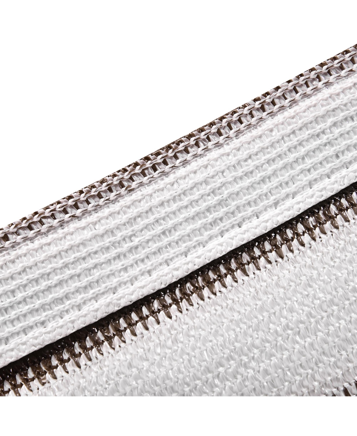 Yescom 2 Pack 23x22 Ft 95% Uv Block Rectangle Sun Shade Sail Canopy Cover Net Outdoor - Brown+white