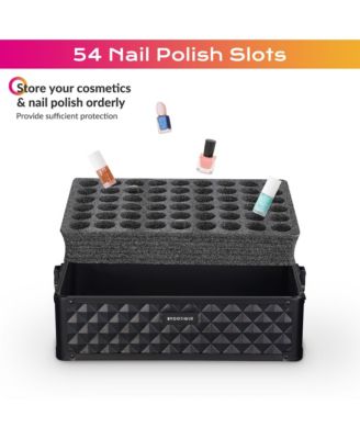 4in1 Rolling Makeup Case Cosmetic Train Case Organizer Storage Artist