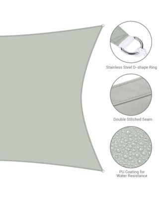 10x13 Ft 97% UV Block Rectangle Sun Shade Sail Top Canopy Outdoor Patio Backyard