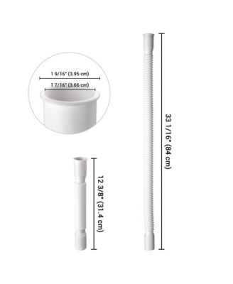 Wash Basin Drain Hose Kit Extendable Drainpipe Shampoo Bowl Accessory for Salon