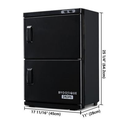 46L 2in1 Dual Cabinet Towel Warmer UV Sterilizer with 4 Racks for Salon Hotel