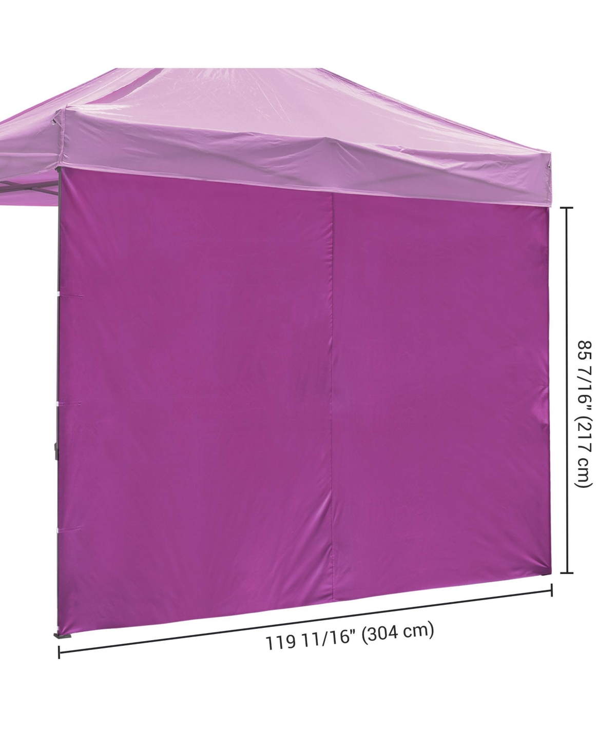 Instahibit Sidewall UV30+ 1080D 120g Fits 10x10ft Canopy Outdoor Picnic 2 Pieces