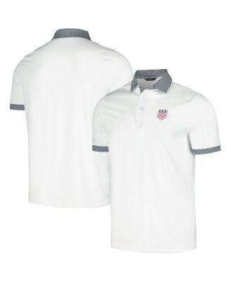 Levelwear Men's White USMNT Thomas Performance Polo Shirt - Macy's