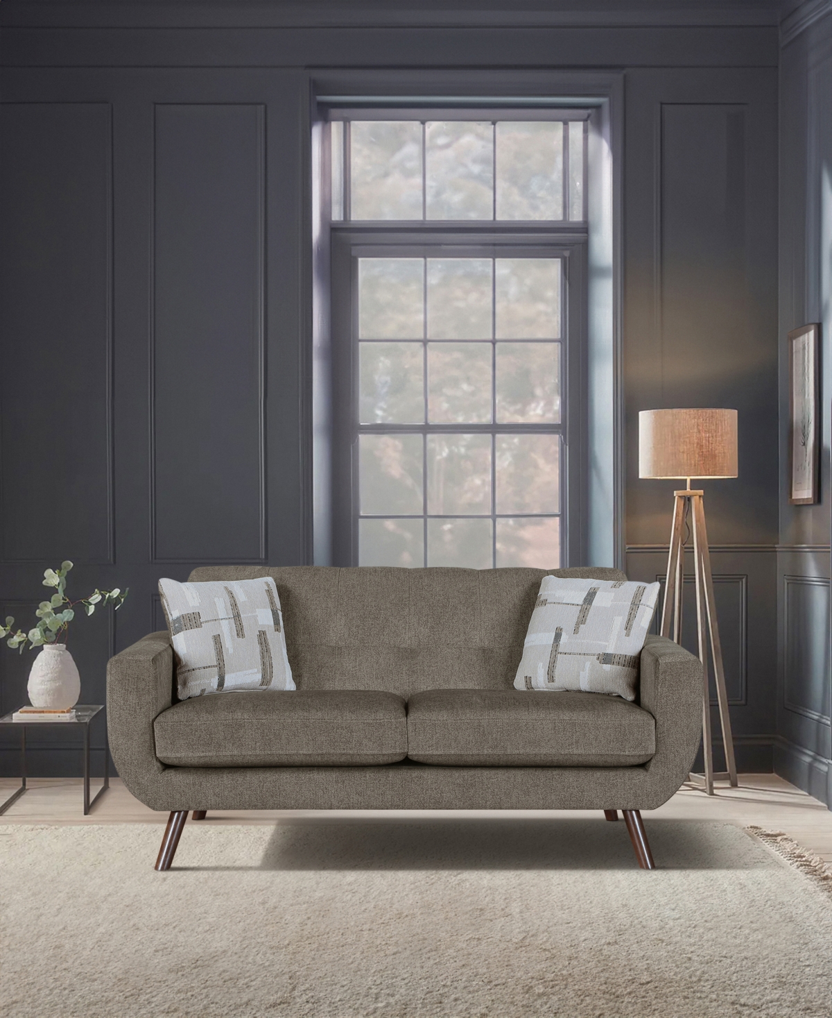 Shop Homelegance White Label Lafael 70" Love Seat In Brown