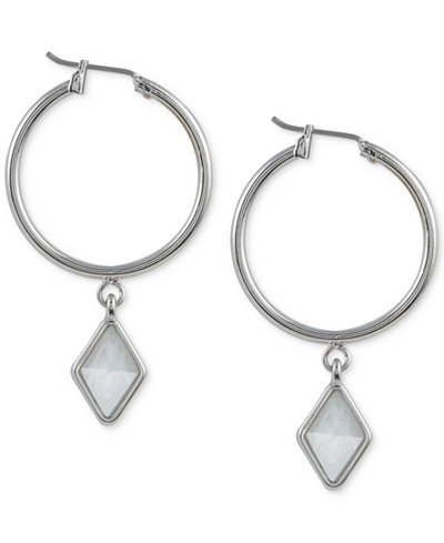 French Connection Silver-Tone Click-It Kite Drop Earrings