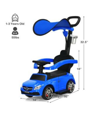 3-in-1 Mercedes Benz Ride-on Toddler Sliding Car