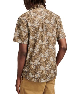 Мужская рубашка Lucky Brand с коротким рукавом и принтом спереди на пуговицах от Lucky Brand 13890₽