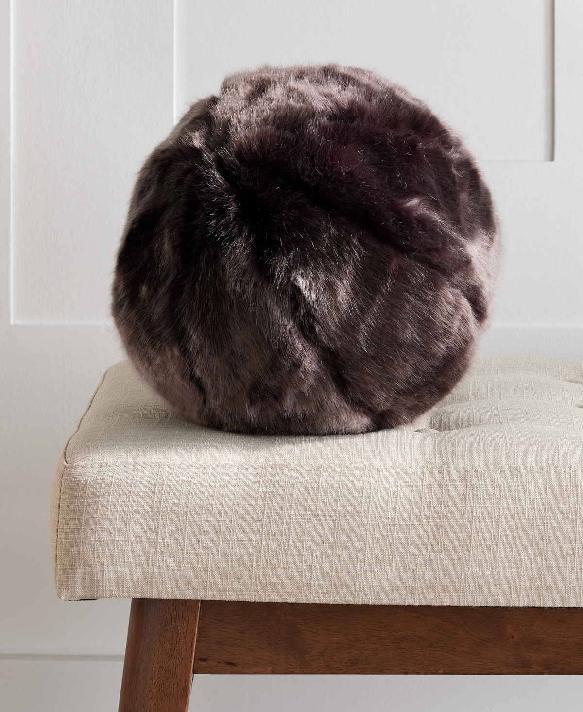 Hotel Collection Lynx Faux Fur Pillow, 10