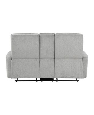 White Label Borneo 71" Double Reclining Love Seat with Center Console